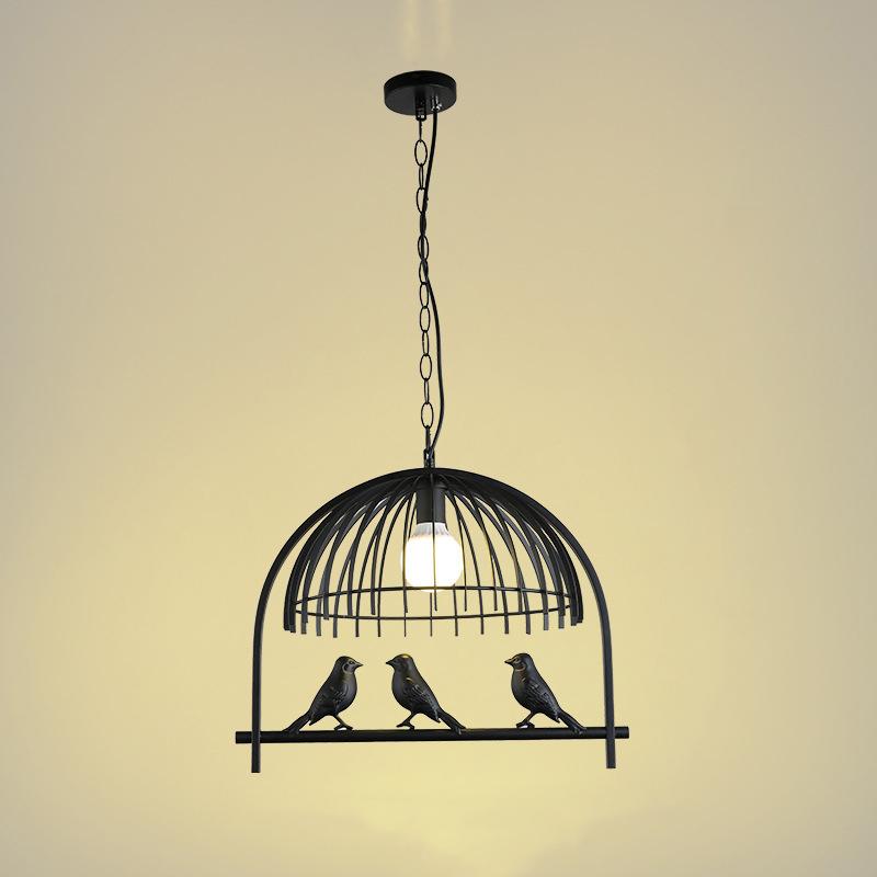 Modern Creative Bird Cage 1-Light Pendant Light