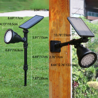 Contemporary Industrial ABS Solar Waterproof LED Spotlight Lawn Insert Light For Outdoor Patio