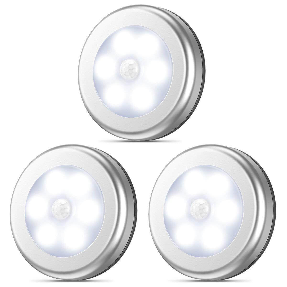 Smart Human Body Sensing Round LED Night Light Wall Sconce Lamp