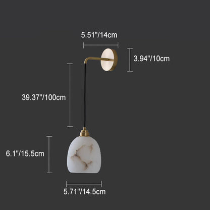 مصباح حائطي فاخر من Nordic Light مصنوع من النحاس والليموني مزود بإضاءة واحدة 