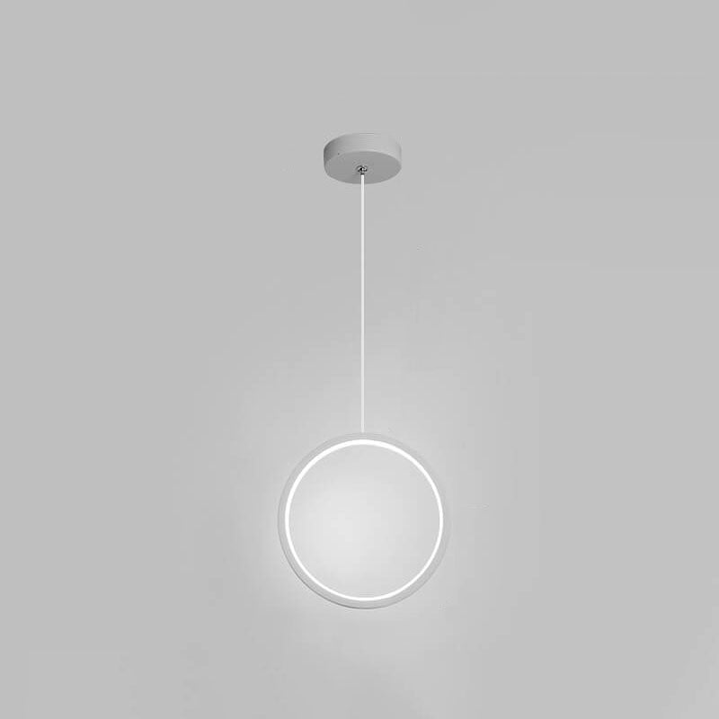 ثريا LED دائرية من الحديد الأكريليك بتصميم عصري بسيط لغرفة النوم 