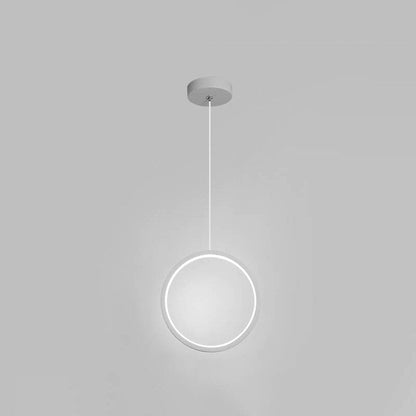 ثريا LED دائرية من الحديد الأكريليك بتصميم عصري بسيط لغرفة النوم 