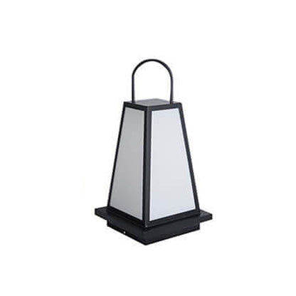 Simple Acrylic Stainless Steel Lantern Outdoor Waterproof Lawn Floor Lamp