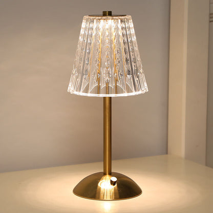 Creative Diamond Crystal Acrylic Metal Touch LED Table Lamp