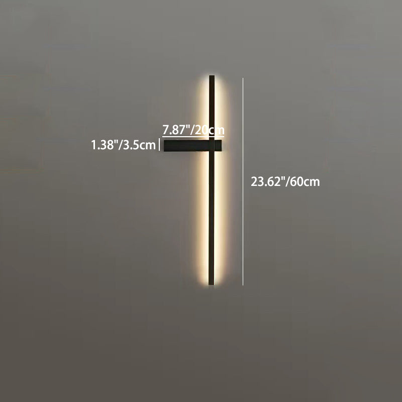 مصباح حائط LED بتصميم عصري بسيط من الحديد والألومنيوم والسيليكا لغرفة النوم 