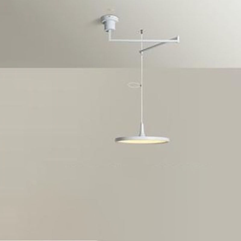 Modern Minimalist Hardware Aluminum Flying Saucer LED Pendant Light For Dining Room