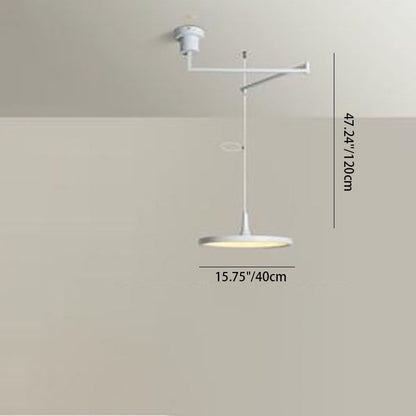 Modern Minimalist Hardware Aluminum Flying Saucer LED Pendant Light For Dining Room