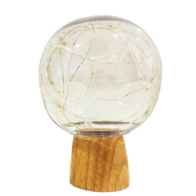 Modern Plastic Lampshade Starry Night Light LED Table Lamp