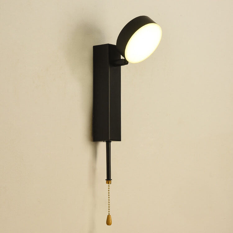 مصباح حائط LED USB ذو قاعدة مستديرة مستطيلة بسيطة على الطراز الاسكندنافي 