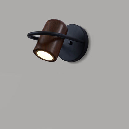 مصباح حائط LED أسطواني من الحديد المطاوع بتصميم عصري على الطراز الاسكندنافي 
