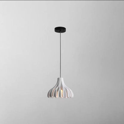 Contemporary Nordic Macaron Coral Resin Shade 1-Light Pendant Light For Dining Room
