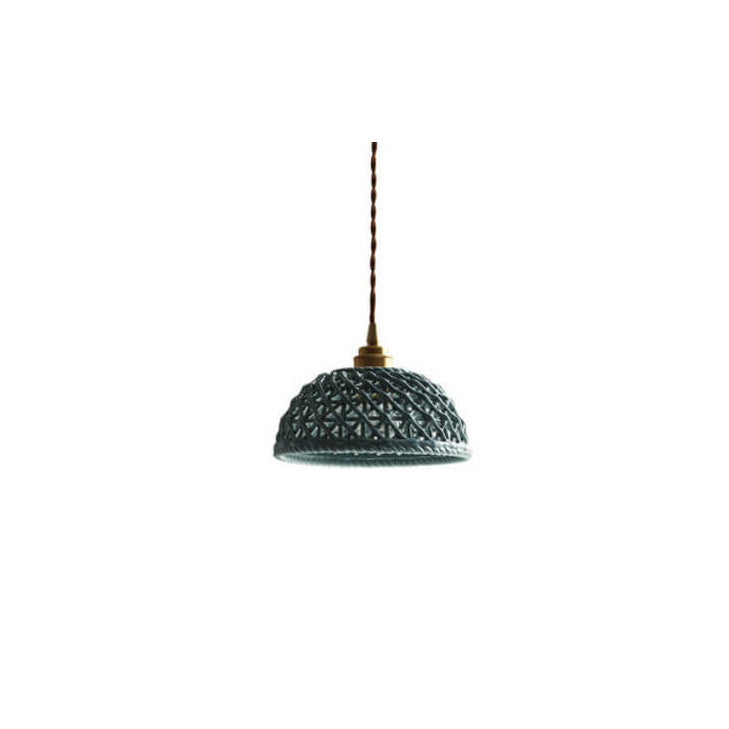 Vintage Ceramic Lattice Design 1 - Light Pendant Light