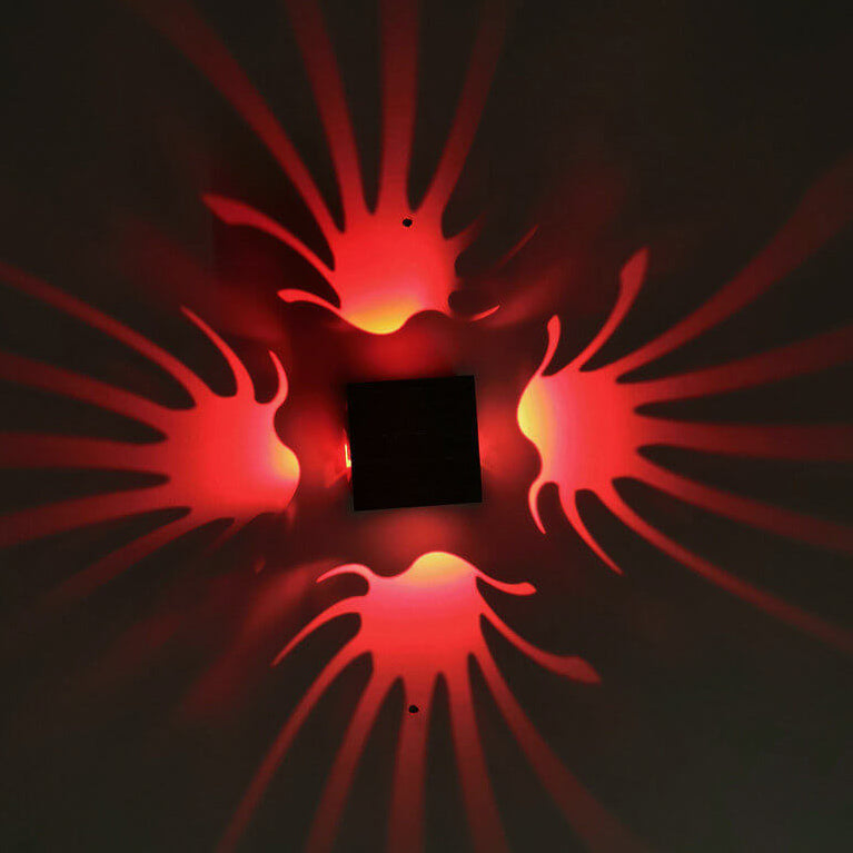 مصباح حائط زخرفي LED على شكل ذيل فينيكس من الألومنيوم من Creative Square 
