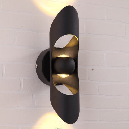 Modern Creative Hollow Cylindrical Aluminum LED Wall Sconce Lamp
