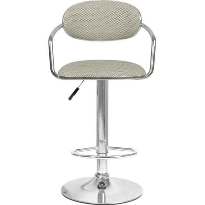 Contemporary Scandinavian Half Round Wicker Hardware Bar Stool Backrest For Dining Room