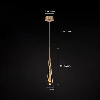 Modern Personality Creative Crystal Drops LED Pendant Light