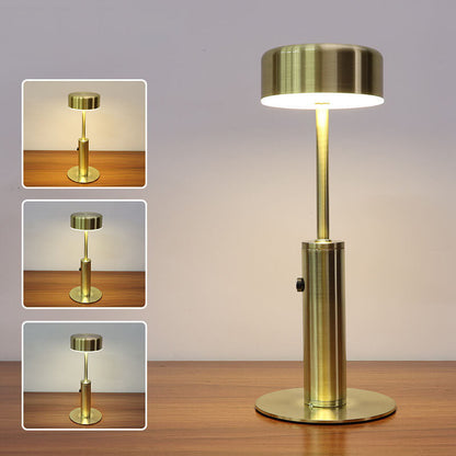 Creative Retro Cylindrical LED Charging Night Light Table Lamp