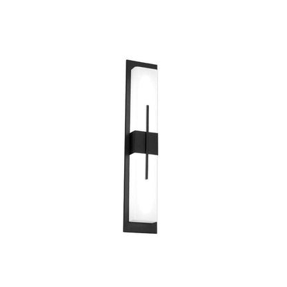 Outdoor Minimalist Rectangular Stainless Steel Acrylic LED Waterproof Wall Sconce Lamp