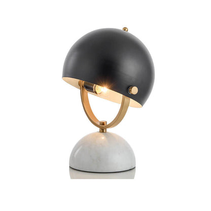 Modern Creative Round Marble Base Rotatable 1-Light Table Lamp