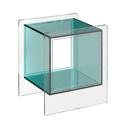 Modern Minimalist Square Acrylic Nightstand For Bedroom