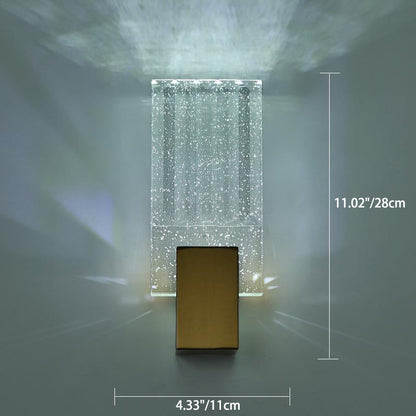 مصباح حائط LED كريستالي مربع الشكل بتصميم عصري بسيط لغرفة المعيشة
