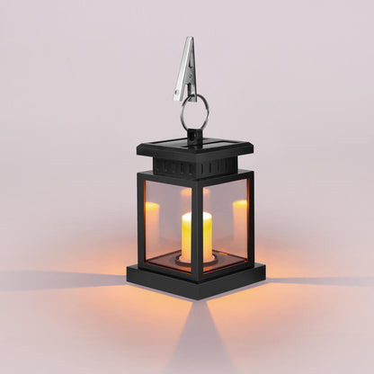 Solar Retro Candle Lantern LED Outdoor Hanging Light