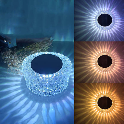 Creative Bird's Nest Crystal RGB LED Night Light Table Lamp