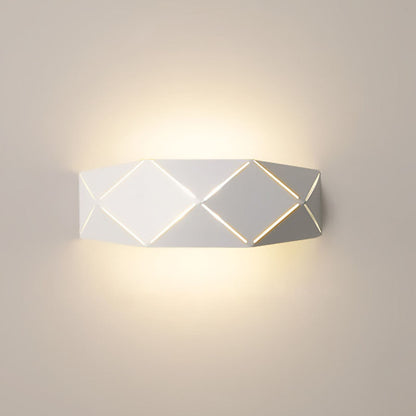 Contemporary Nordic Iron Geometric Polyhedron LED Wall Sconce Lamp For Bedroom