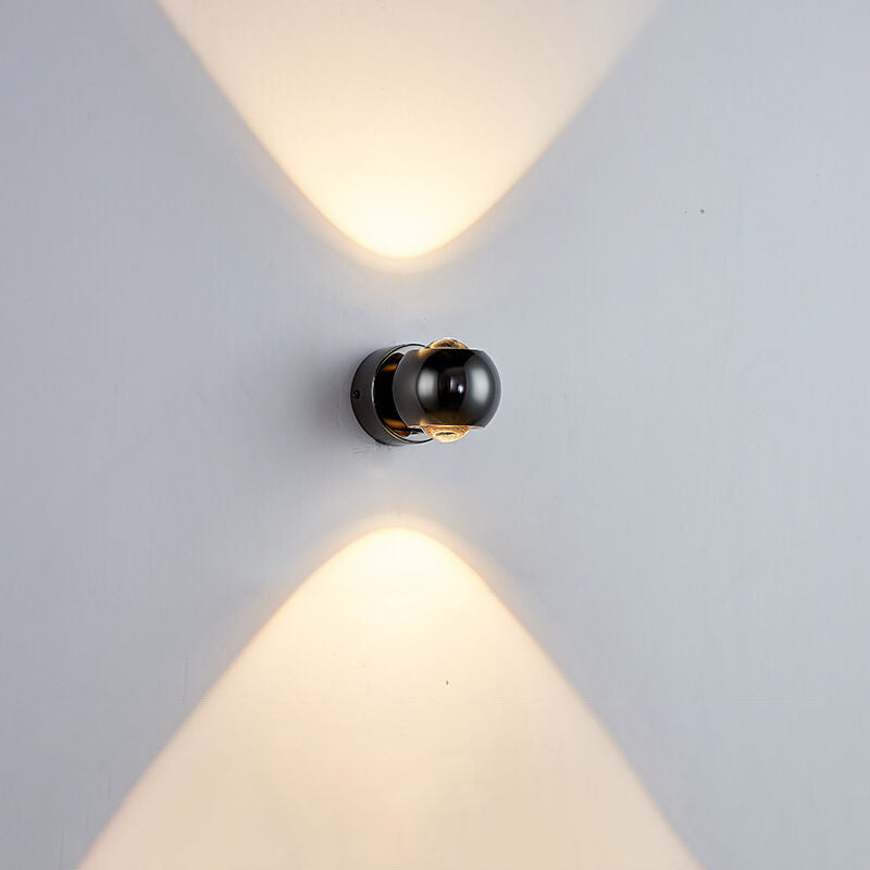 Modern Minimalist Solid Color Round Rotatable Iron Aluminum COB LED Wall Sconce Lamp