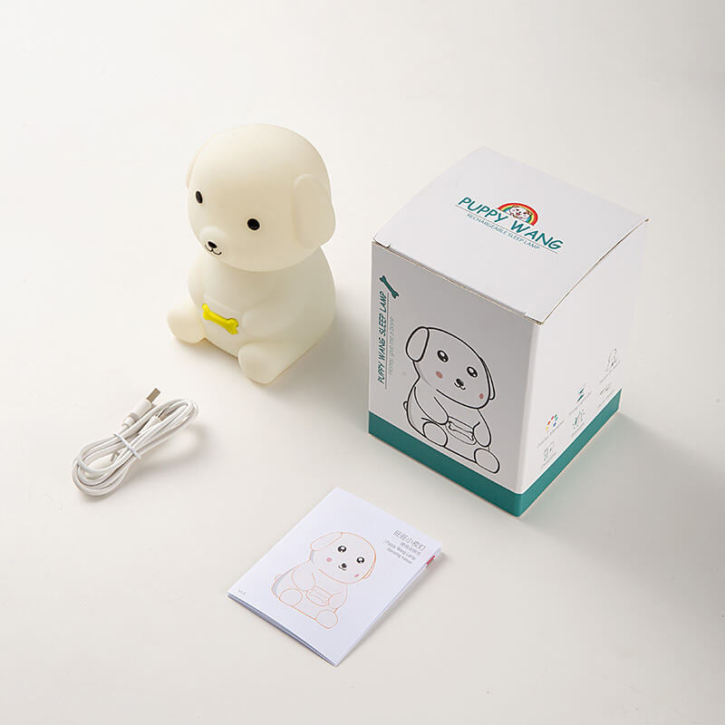 Creative Silicone Puppy LED Night Light Table Lamp