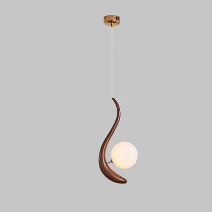 Nordic Minimalist Creative Solid Color Resin 3D Printed 1-Light Pendant Light