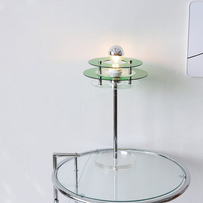 Modern Acrylic Space Saucer Design 1-Light Table Lamp