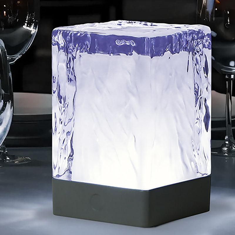 Modern Simplicity Resin Square LED Table Lamp For Bedroom