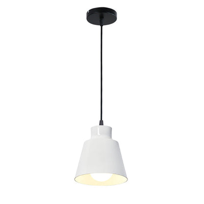 Modern Minimalist Macaron Round Cup Iron 1-Light Pendant Light For Living Room