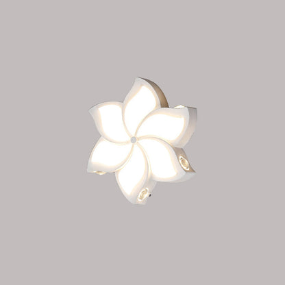 Contemporary Simplicity Aluminum Pinwheel Acrylic Shade LED Wall Sconce Lamp For Bedroom