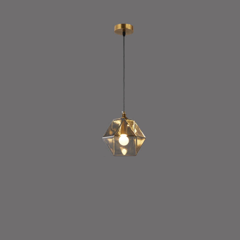 Nordic Light Luxury Wrought Iron Glass 1/3-Light Chandelier
