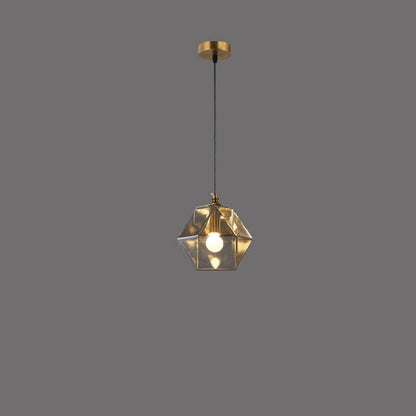 Nordic Light Luxury Wrought Iron Glass 1/3-Light Chandelier