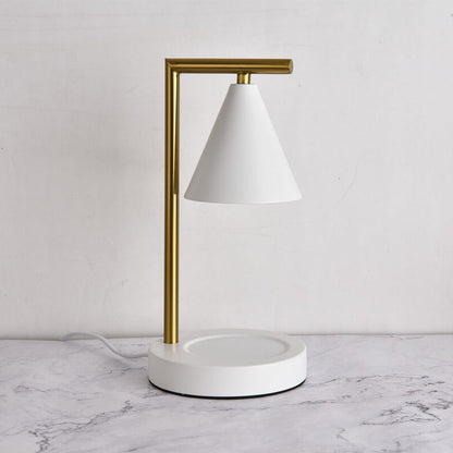 Simple Cone Shade Right Angle Arm 1-Light Melting Wax Table Lamp
