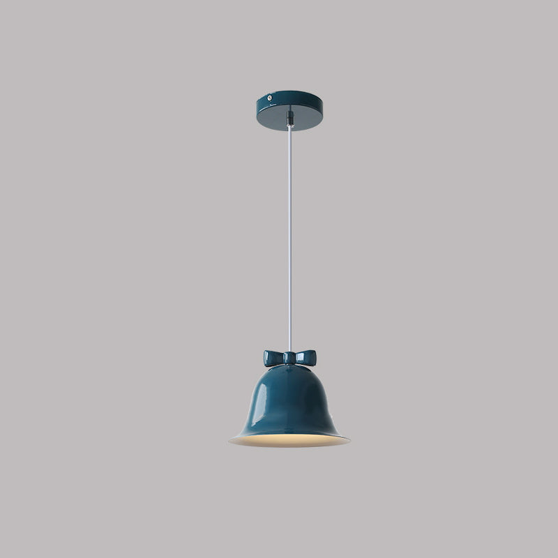 Nordic Minimalist Bells Bow Tie Iron 1-Light Pendant Light
