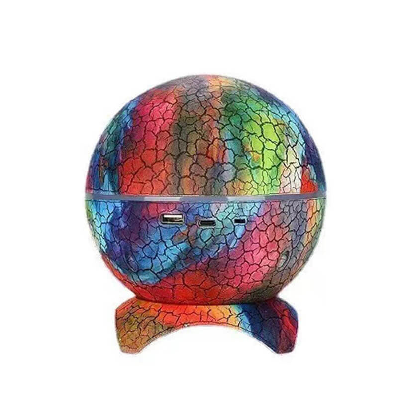 Creative Cracked Planet USB Bluetooth Music Star Projection Night Light LED Table Lamp