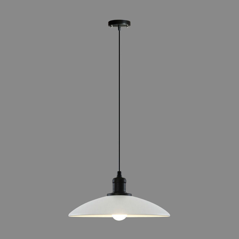 Industrial Simple Personality Wrought Iron Disc 1-Light Pendant Light