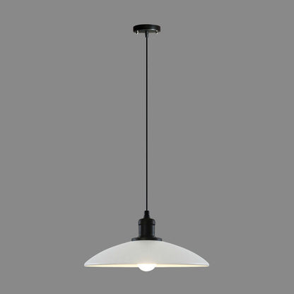 Industrial Simple Personality Wrought Iron Disc 1-Light Pendant Light