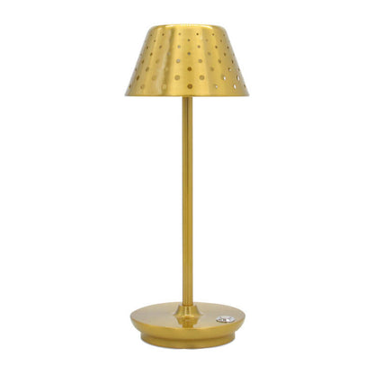 Modern Minimalist Perforated Wrought Iron USB Power-on LED Table Lamp