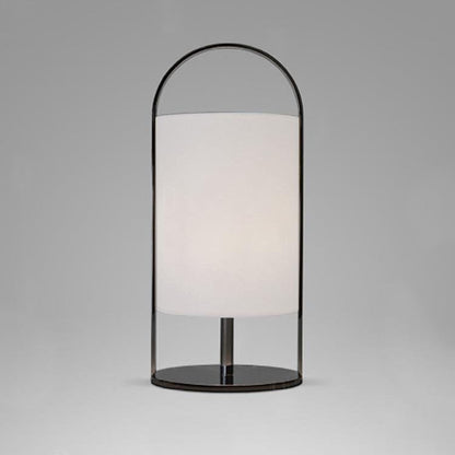 Nordic Minimalist Fabric Column Ring 1-Light Table Lamp