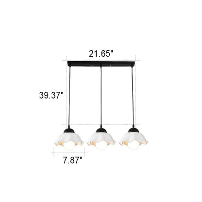 مصباح معلق سيراميكي من Nordic Rustic Hardware بإضاءة 1/3 