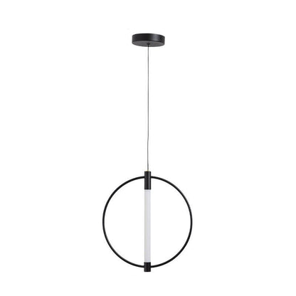 Nordic Modern Ring Wrought Iron Acrylic LED Pendant