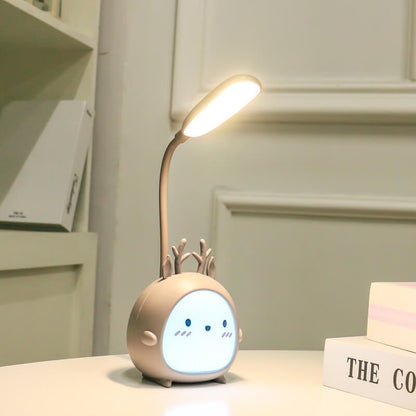 Creative Cartoon Animal Student USB Charging Foldable LED Table Lamp