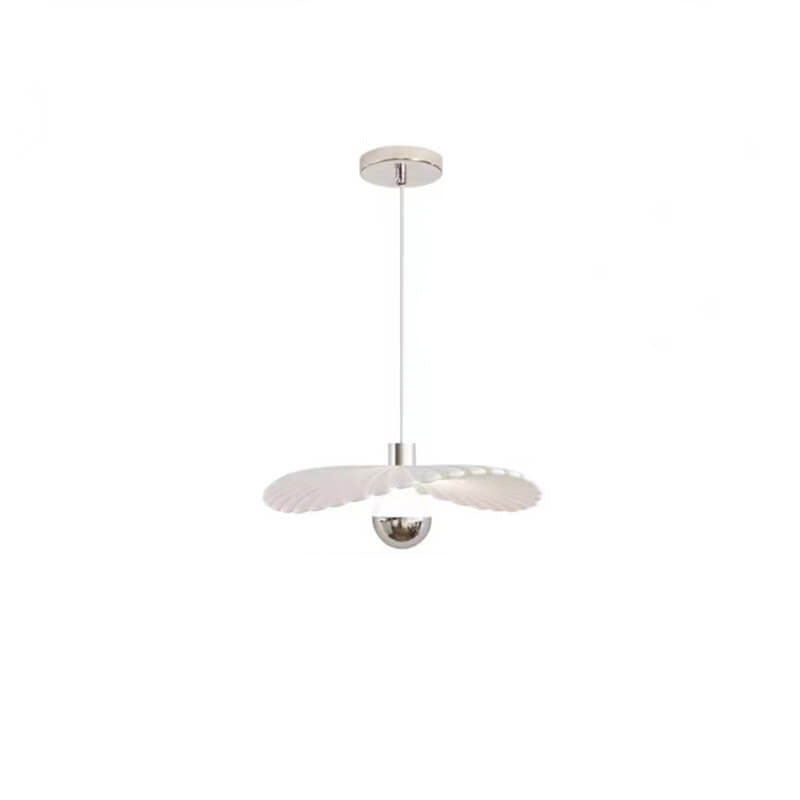 Modern Minimalist White Seashell LED Pendant Light