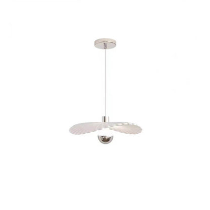 Modern Minimalist White Seashell LED Pendant Light