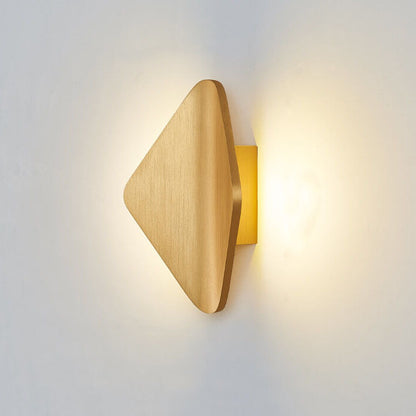 Modern Bending Rhombus Aluminum LED Wall Sconce Lamp